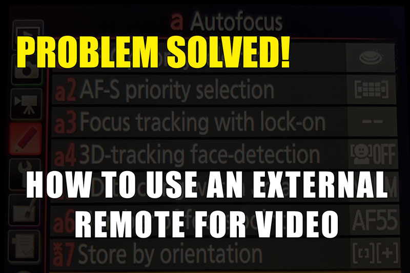 How to use an External Remote for Video